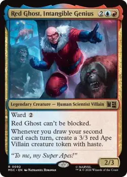 ~ Red Ghost, Intangible Genius ~ NM ~ Commander: Marvel Super Heroes ~ MTG ~ - Image 1