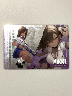 Naga - Goddess of Victory: Nikke Silver Plastic Card - Image 1