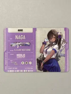 Naga - Goddess of Victory: Nikke Silver Plastic Card - Image 2