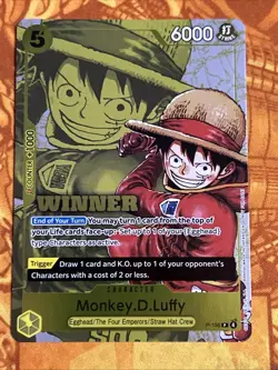 Monkey.D.Luffy (Winner Pack 2026 Vol. 2) P-106 One Piece Promotion Cards Foil - Image 1