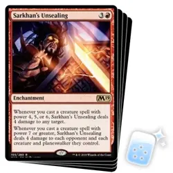 SARKHAN'S UNSEALING X4 Core Set 2019 M19 Magic MTG MINT CARD - Image 1