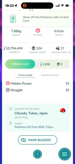 Pokemon Go Shiny Unown D - Image 2