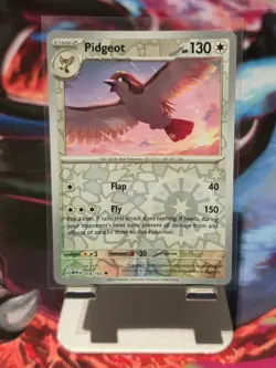 Pidgeot 18/165 Reverse Holo MEW Scarlet & Violet 151 Pokemon Card NM - Image 1