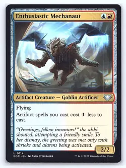 Enthusiastic Mechanaut 114 Commander: Edge of Eternities Magic: The Gathering NM - Image 1