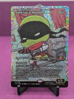 Dark Leo & Shredder (Showcase) (Fracture Foil) NM Teenage Mutant Ninja Turtles - Image 1