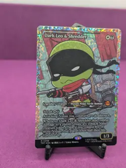 Dark Leo & Shredder (Showcase) (Fracture Foil) NM Teenage Mutant Ninja Turtles - Image 2