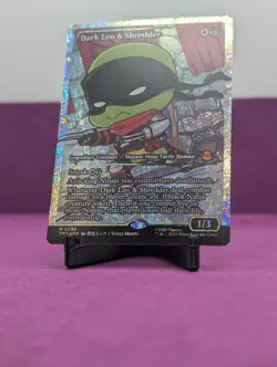 Dark Leo & Shredder (Showcase) (Fracture Foil) NM Teenage Mutant Ninja Turtles - Image 3