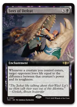 Jaws of Defeat (Extended Art) #67 (NM) Tarkir Dragonstorm TDC Magic MTG - Image 1