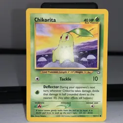 Chikorita 53/111 1ST EDITION Neo Genesis Set COMMON Pokemon Card - Mint - Image 1