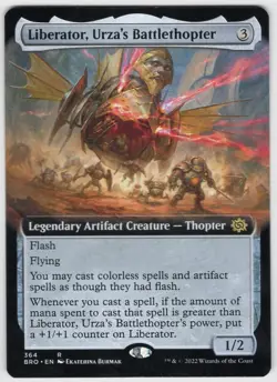 MTG Liberator, Urza's Battlethopter (Extended Art) The Brothers' War Regular - Image 1