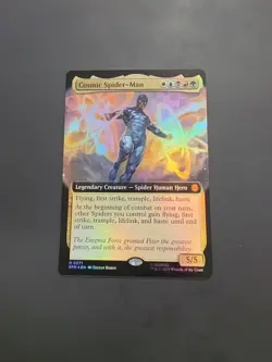 MTG Cosmic Spider-Man - Spider-Man - Mythic - PROMO - FOIL - Image 1