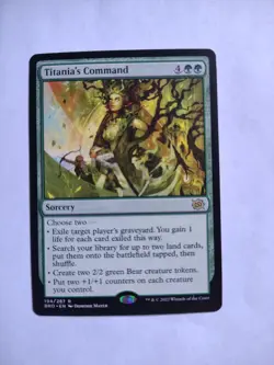 Titania's Command 194 R The Brothers' War Magic: The Gathering Near Mint - Image 1