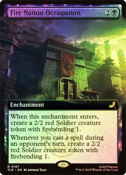 Fire Nation Occupation Foil Extended Art Avatar: The Last Airbender NM MTG - Image 1