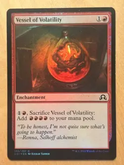 Magic the Gathering MTG Vessel of Volatility Foil Shadows Over Innistrad NM - Image 1
