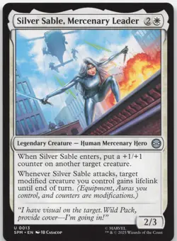 Silver Sable, Mercenary Leader 13 Marvel's Spider-Man Magic: The Gathering NM - Image 1