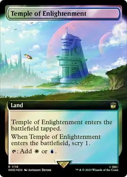 Temple of Enlightenment Extended Art Surge Foil Doctor Who Commander NM MTG - Image 1