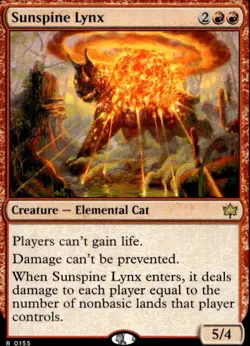 Sunspine Lynx 155 Rare Bloomburrow Magic: The Gathering Lightly Played - Image 1