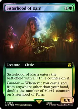 Sisterhood of Karn Surge Foil Extended Art Doctor Who Commander NM MTG - Image 1