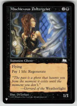 Mischievous Poltergeist Uncommon The List Reprints MTG Near Mint 2020 - Image 1