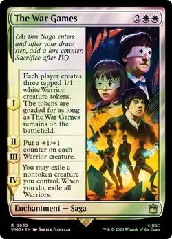 The War Games Surge Foil Doctor Who Commander NM MTG - Image 1