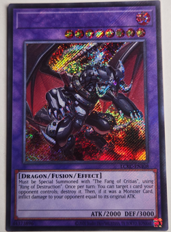 Konami Yu-Gi-Oh! Destruction Dragon LCKC-EN108 SR MISPRINT ERROR NO NAME - Image 1