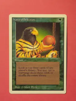 Natural Selection Unlimited MTG Magic Card 1994 Mark Poole - Image 1