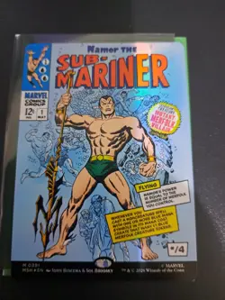 MTG Marvel Super Heroes Namor the Sub-Mariner (Borderless Classic Comic Card)... - Image 1