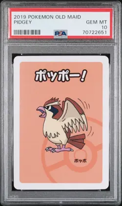 2019 Pokemon Card Pidgey Old Maid PSA 10 Gem Mint - Image 1