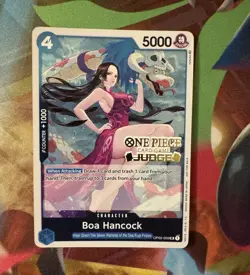Bandai One Piece CCG Boa Hancock OP02-059 Judge Card - Image 1