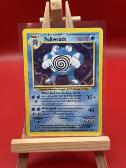 Pokemon TCG Poliwrath 013/102 Base Set Holo Rare (MP/HP) - Image 1
