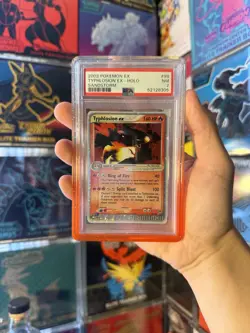 Pokemon 2003 EX Sandstorm Typhlosion Ex Holo 99/100 PSA 7 - Image 1