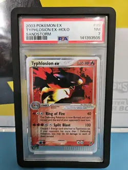 Pokemon 2003 EX Sandstorm Typhlosion Ex Holo 99/100 PSA 7 - Image 1