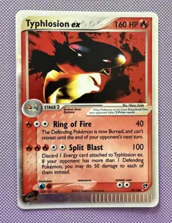 Pokemon TCG Typhlosion EX Sandstorm 2003 Holo Ultra Rare Card 99/100 - LP/EX - Image 1