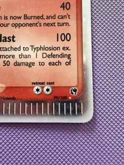 Pokemon TCG Typhlosion EX Sandstorm 2003 Holo Ultra Rare Card 99/100 - LP/EX - Image 3