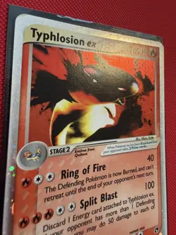 Pokemon TCG Typhlosion EX Sandstorm 2003 Holo Ultra Rare Card 99/100 - MP - Image 2