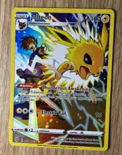 Pokemon TCG Jolteon TG04/TG30 Swsh09 Trainer Gallery Holo Card Brilliant Stars - Image 1