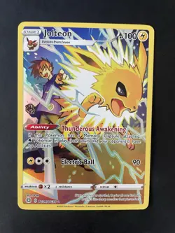 Pokemon TCG Jolteon TG04/TG30 Swsh09 Trainer Gallery Holo Card Brilliant Stars - Image 1