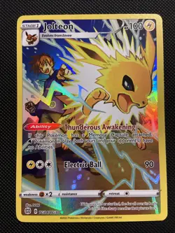 Pokemon TCG Jolteon TG04/TG30 Swsh09 Trainer Gallery Holo Card Brilliant Stars - Image 1