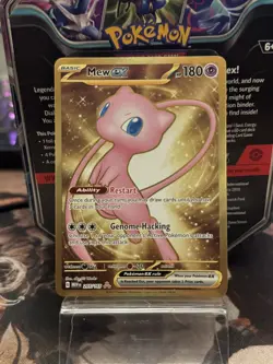 Pokemon Mew ex 205/165 SV: 151 Hyper Rare (Gold) Full Art Holo NM - Image 1