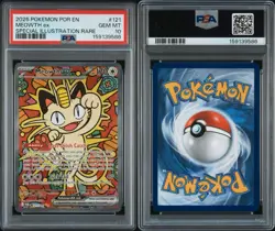 PSA 10 Meowth ex 121/088 Me03: Perfect Order SIR Holo English 2026 - Image 1