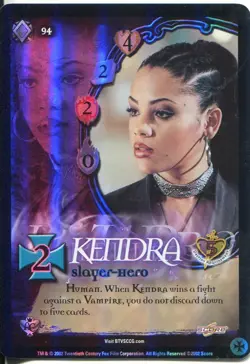 Buffy CCG TCG Angels Curse Limited Edition Foil Card #94 Kendra - Image 1