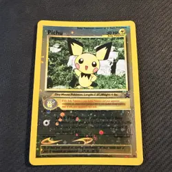 Pokemon Pichu Reverse Holo Black Star Promo Card 35/53 WOTC SWIRL NM!! (CLEAN!!) - Image 1