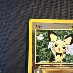 Pokemon Pichu Reverse Holo Black Star Promo Card 35/53 WOTC SWIRL NM!! (CLEAN!!) - Image 2