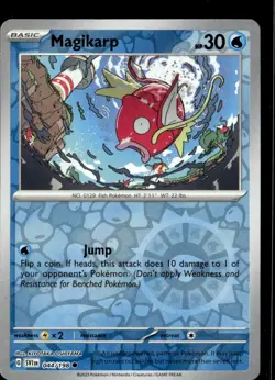 Pokemon Magikarp 044/198 Scarlet Violet Base Reverse Holo Common 2 Card Lot - Image 1