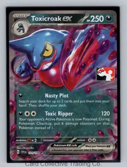 Toxicroak ex Double Rare Prize Pack Series Cards 131/198 NM Holo - Image 1