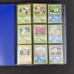 Huge Vintage Pokemon Collection Lot Binder Included 360 Cards WOTC ENGLISH LP MP - Image 1