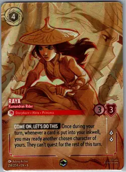 Raya - Kumandran Rider (Enchanted) 214/204 Azurite Sea - Disney Lorcana - NM - Image 1
