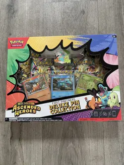 Pokemon TCG Ascended Heroes First Partners Deluxe Pin Collection New & Sealed - Image 1