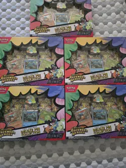 Pokemon Mega Evolution Ascended Heroes First Partners Deluxe Pin Collection (5) - Image 1