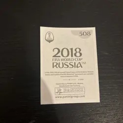 2018 Panini FIFA World Cup: Russia Stickers (Black/Gray Back) Son Heung-min #508 - Image 2